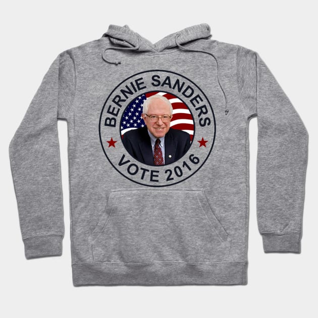 Bernie Sanders US Flag Hoodie by ESDesign